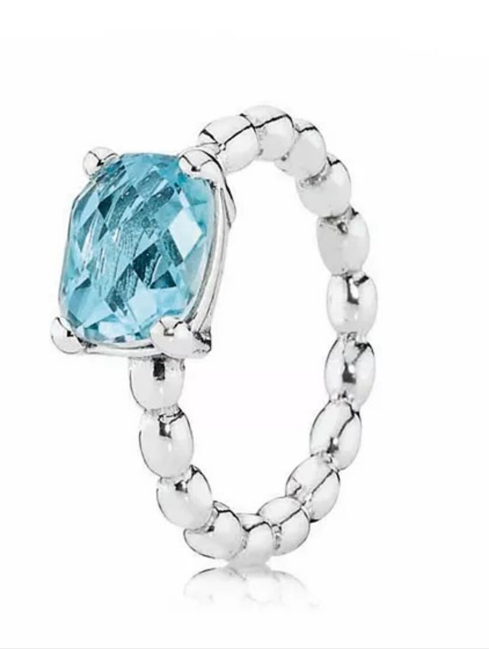 Pandora Cool Breeze Blue Topaz Ring